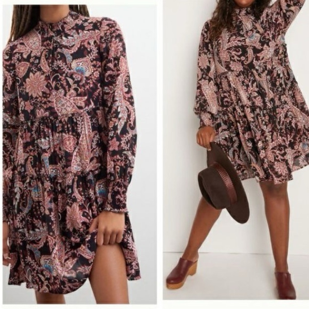 Anthropologie Cady Tiered Cocktail Dress XS